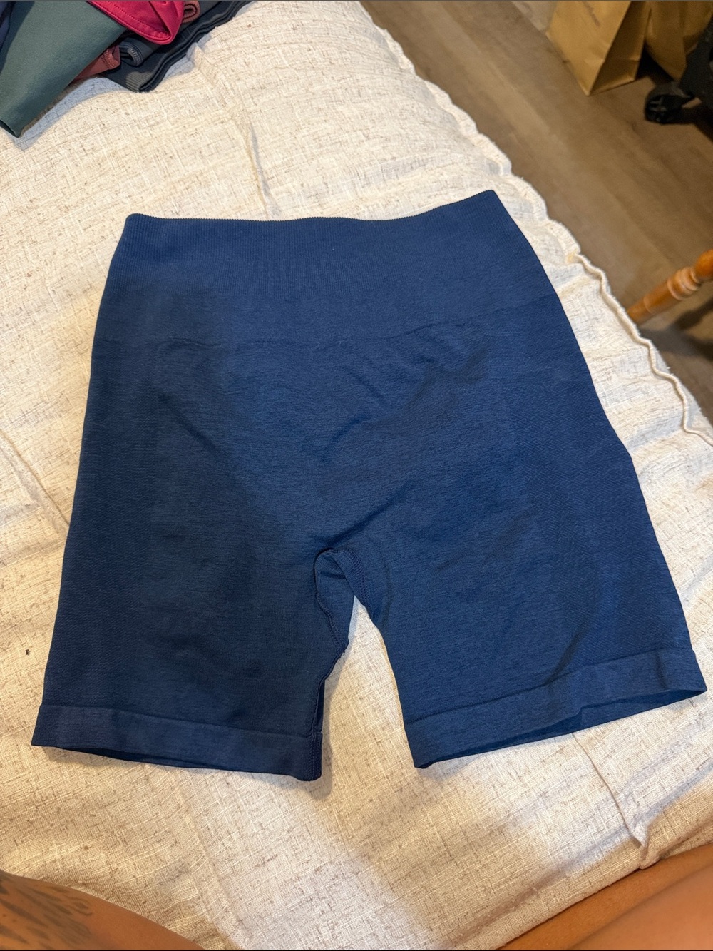 Women's Everyday High-Waist Navy Bike Shorts